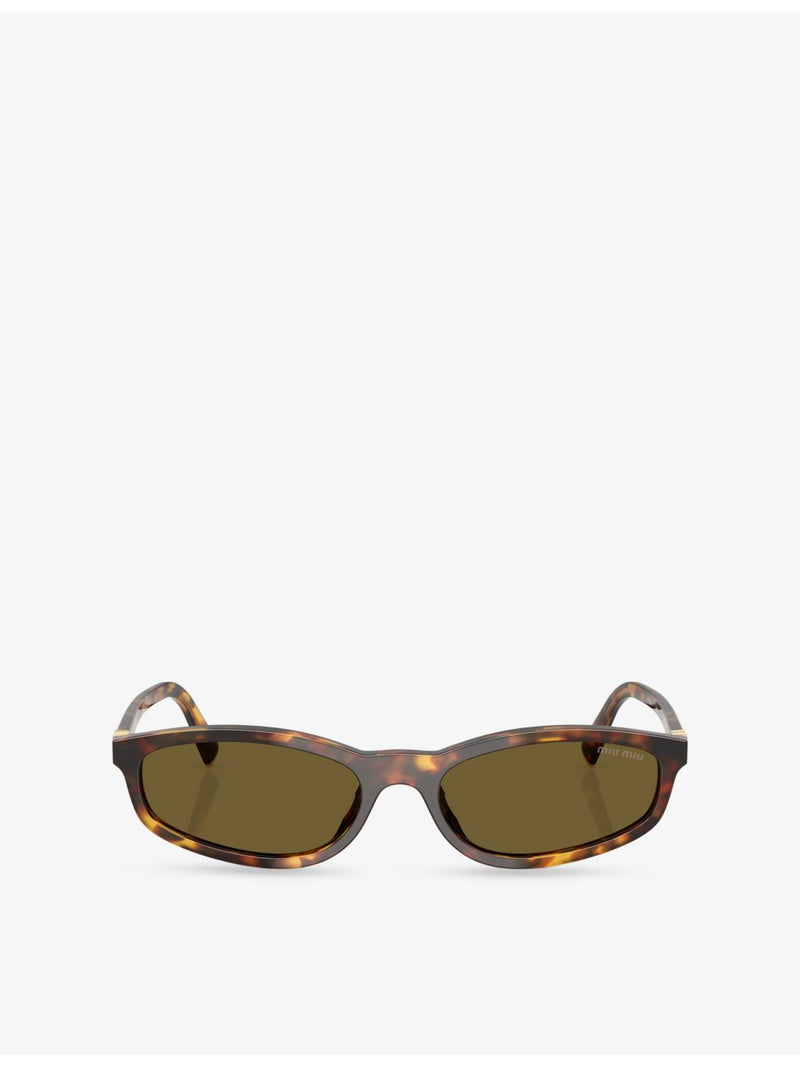 Miu Miu sunglasses oval-frame acetate tortoiseshell (British brand)