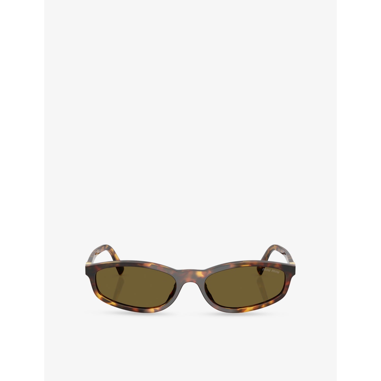 Miu Miu sunglasses oval-frame acetate tortoiseshell (British brand)