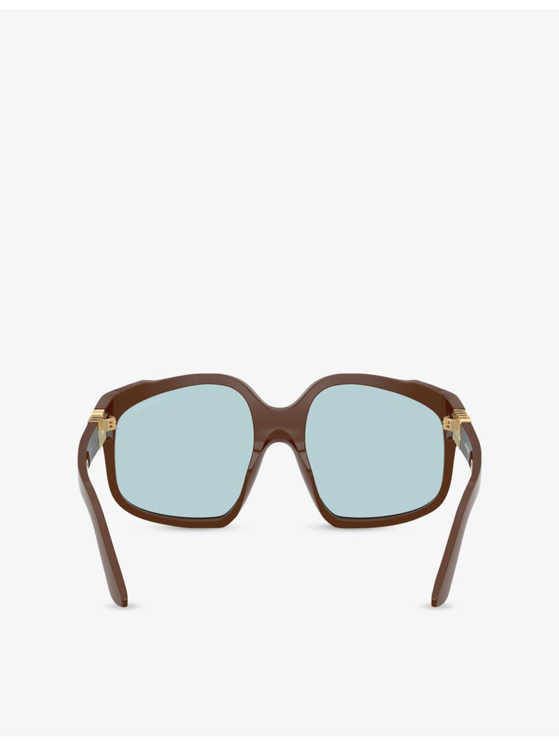 Miu Miu MU A07S irregular-frame acetate sunglasses (British brand)