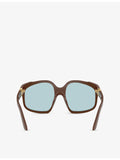 Miu Miu MU A07S irregular-frame acetate sunglasses (British brand)
