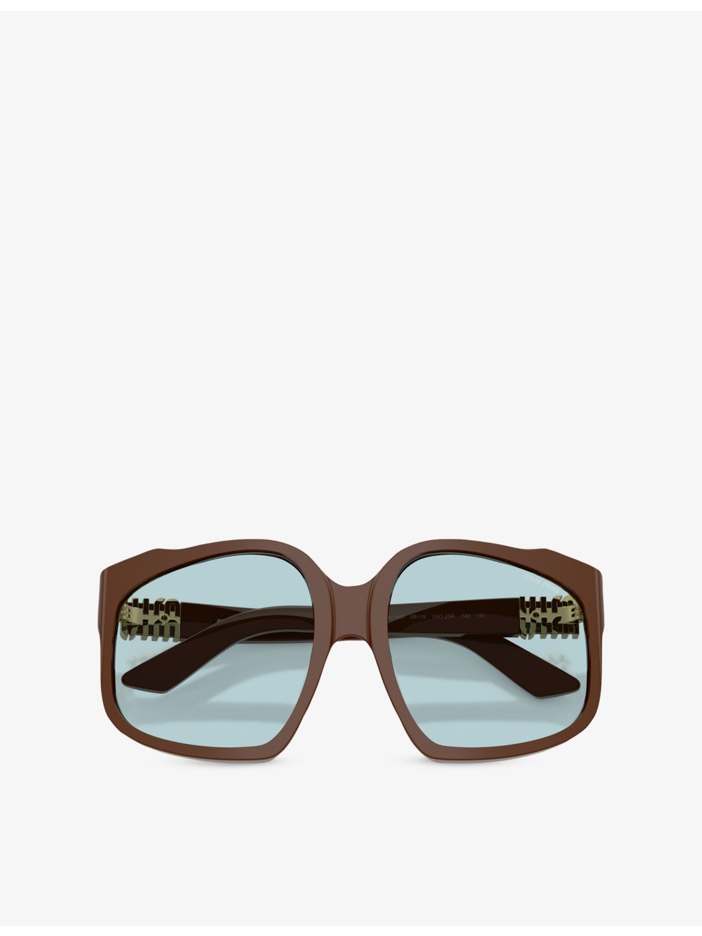 Miu Miu MU A07S irregular-frame acetate sunglasses (British brand)