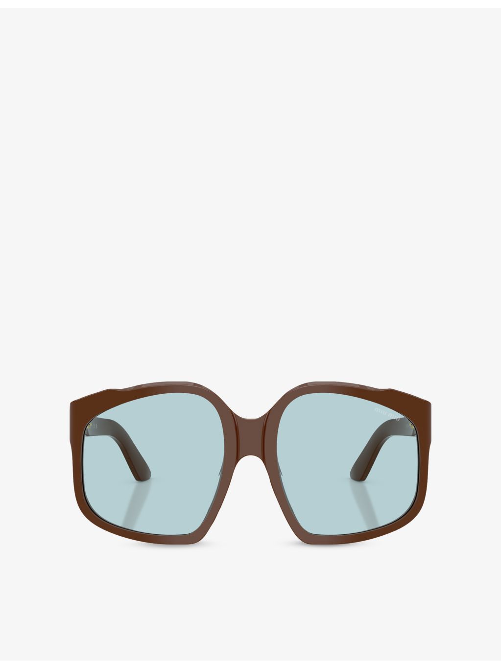 Miu Miu MU A07S irregular-frame acetate sunglasses (British brand)