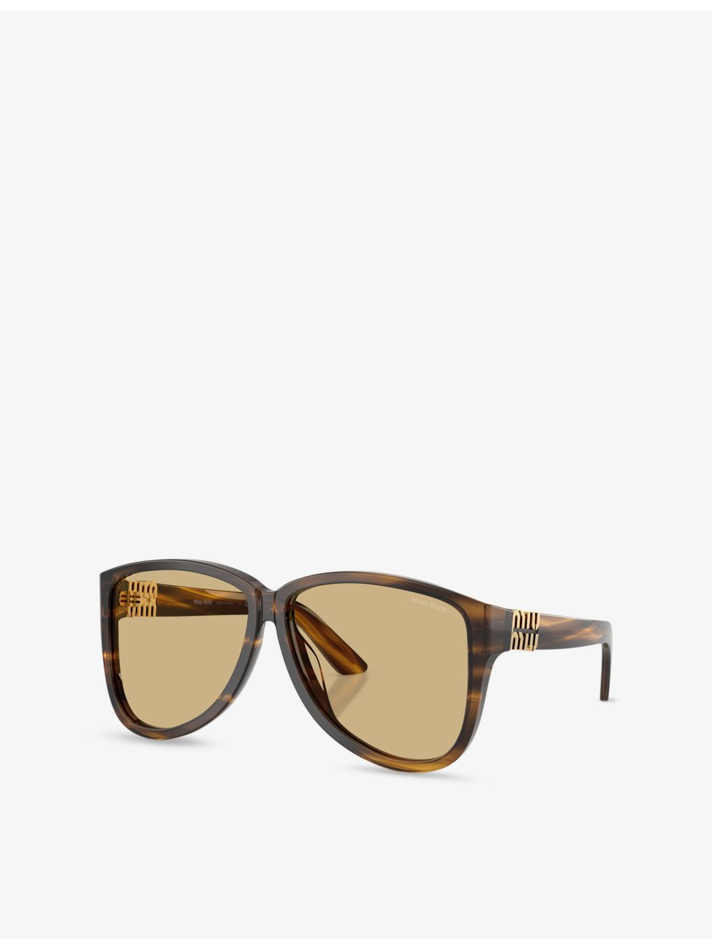Miu Miu pilot-frame acetate sunglasses lens width 6.1cm (British brand)