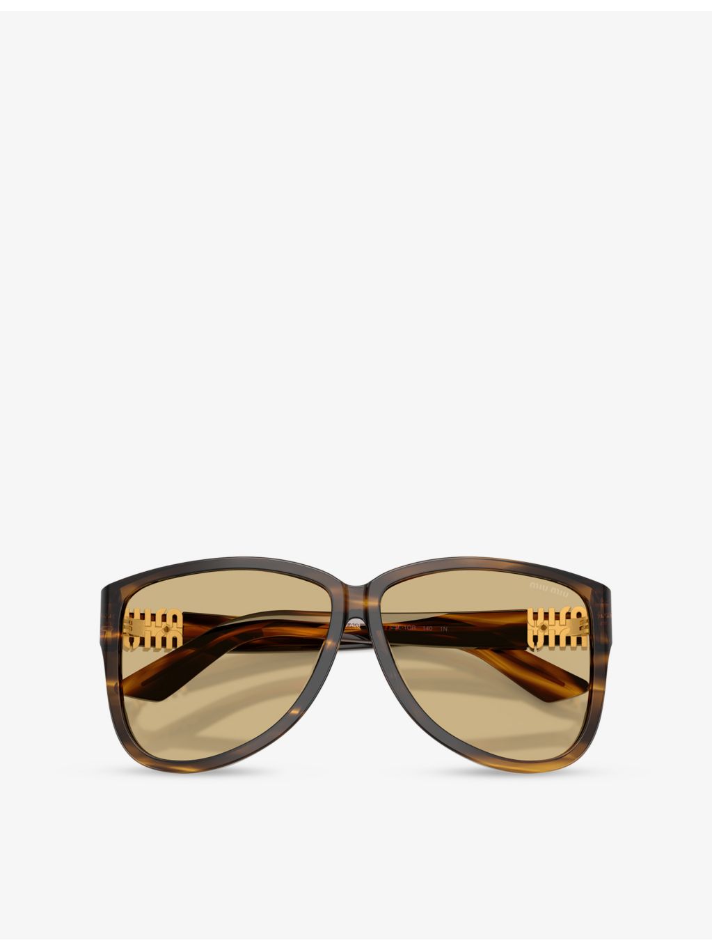 Miu Miu pilot-frame acetate sunglasses lens width 6.1cm (British brand)
