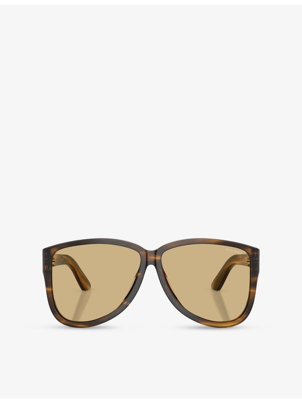 Miu Miu pilot-frame acetate sunglasses lens width 6.1cm (British brand)
