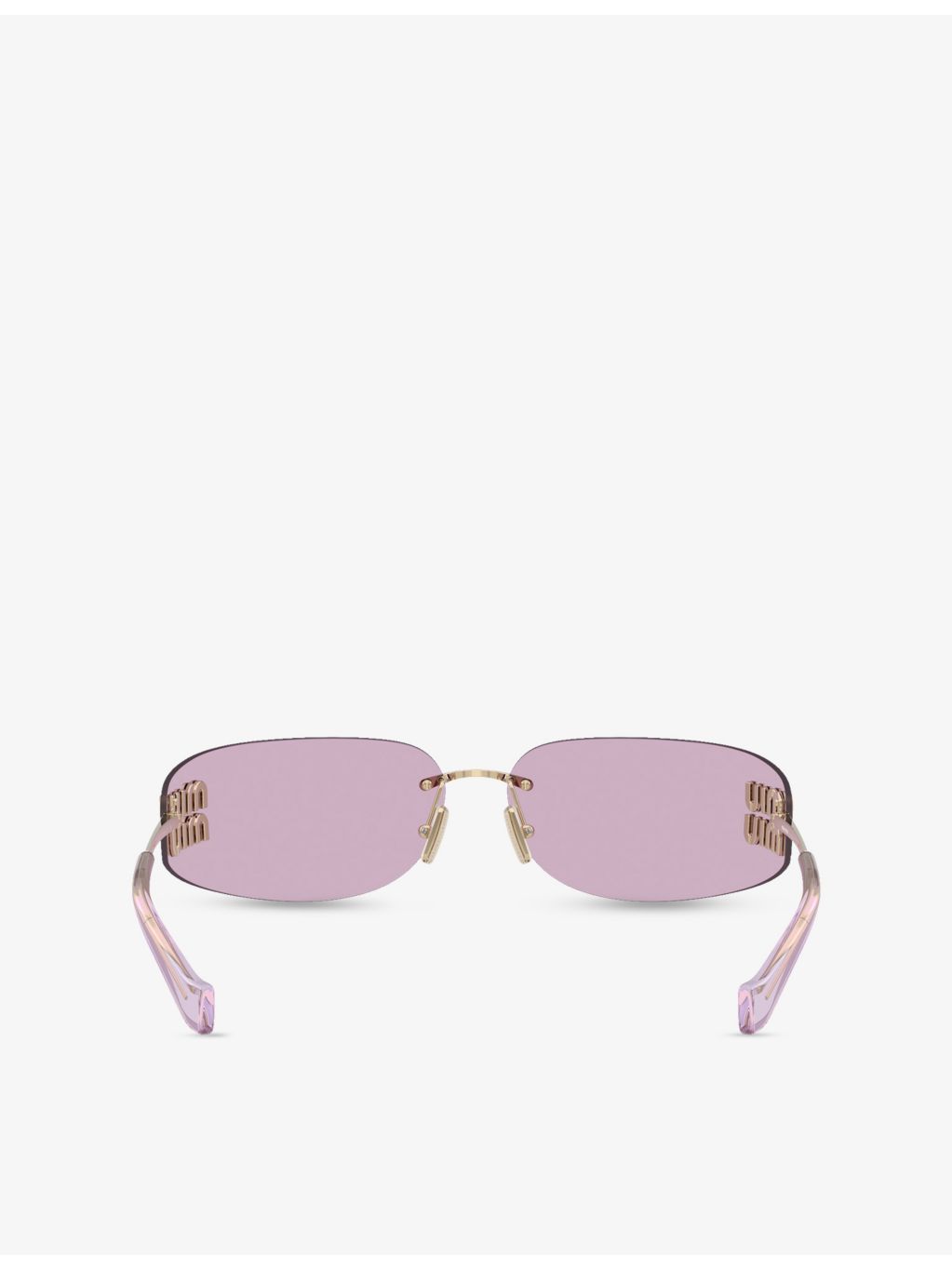 Miu Miu MU A51S square-frame metal sunglasses, UK version