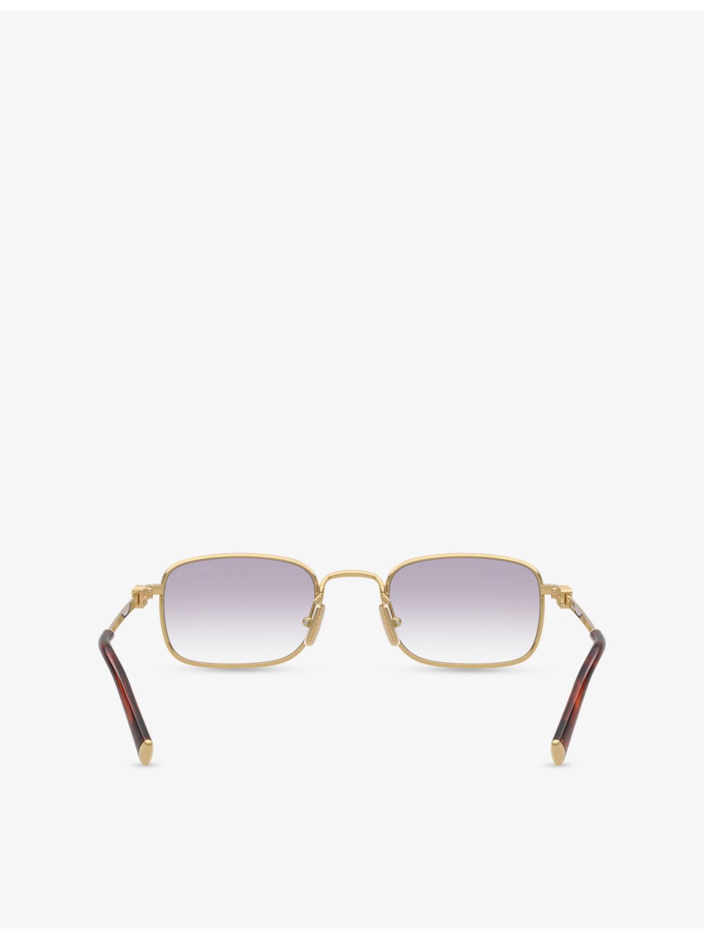 Miu Miu MU A53S square-frame metal sunglasses - British product
