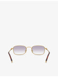Miu Miu MU A53S square-frame metal sunglasses - British product