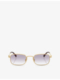 Miu Miu MU A53S square-frame metal sunglasses - British product