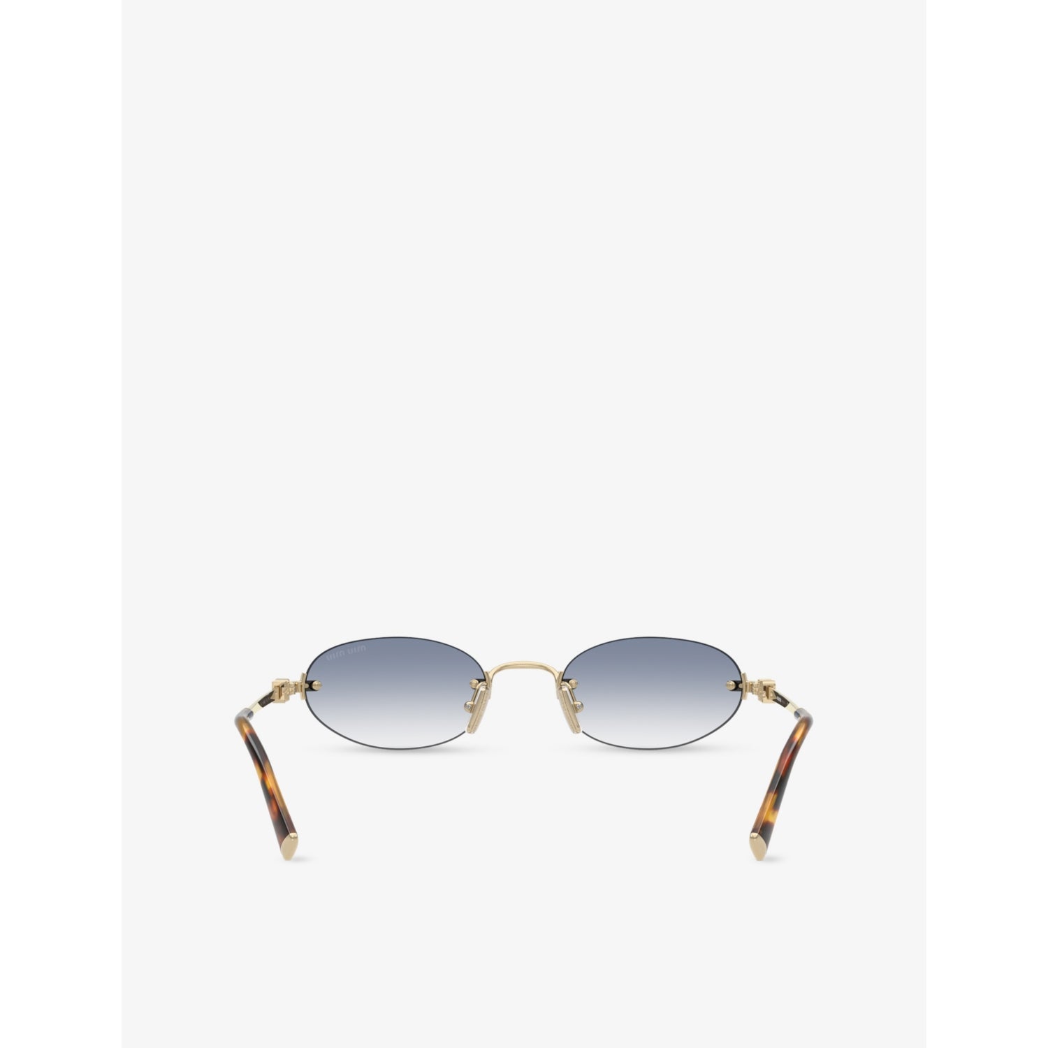 Miu Miu oval-frame metal sunglasses MU A54S - British product