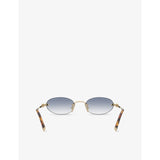 Miu Miu oval-frame metal sunglasses MU A54S - British product