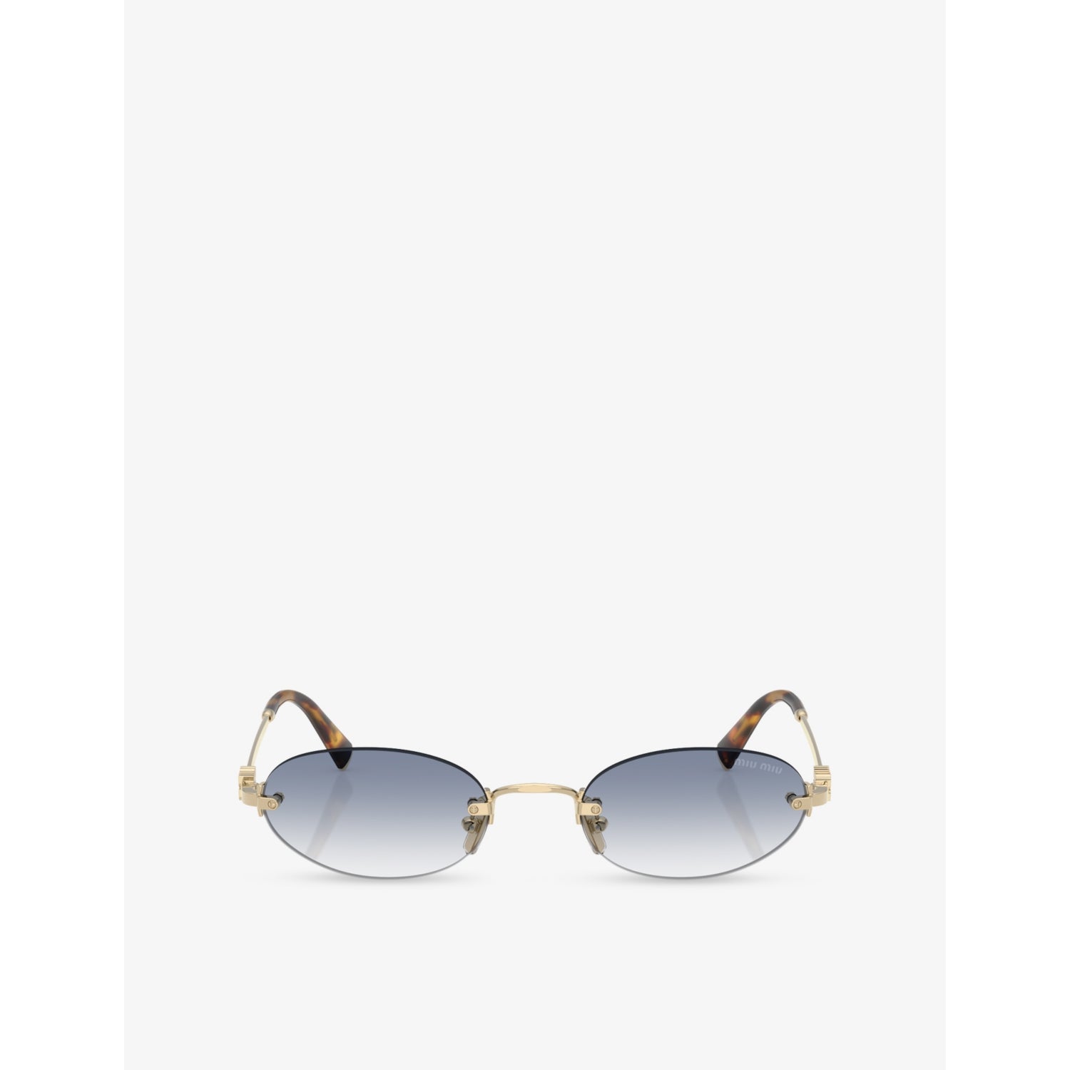 Miu Miu oval-frame metal sunglasses MU A54S - British product