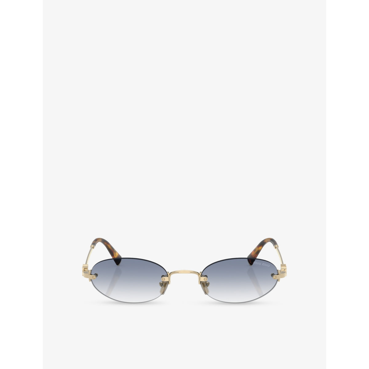 Miu Miu oval-frame metal sunglasses MU A54S - British product