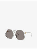 Miu Miu MU A55S square metal sunglasses - British product