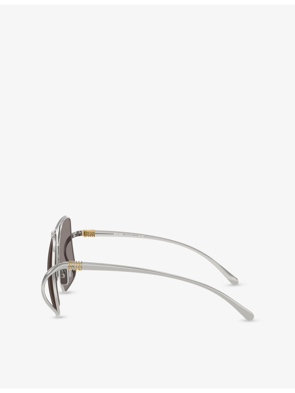 Miu Miu MU A55S square metal sunglasses - British product
