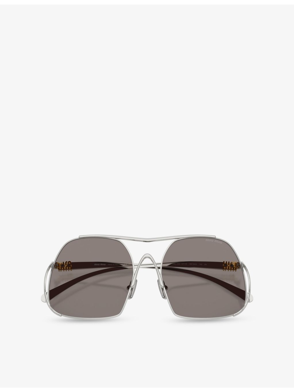 Miu Miu MU A55S square metal sunglasses - British product