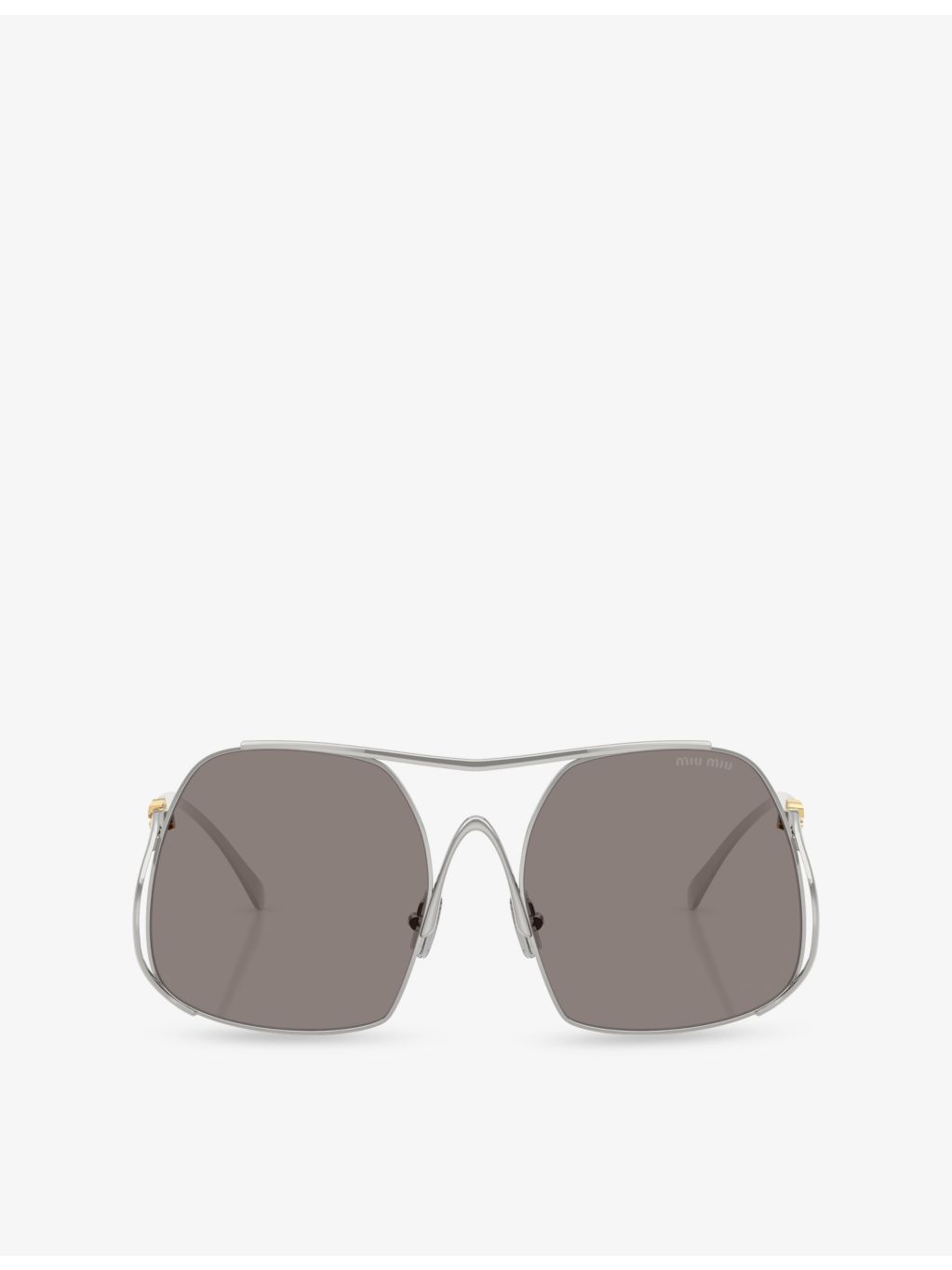 Miu Miu MU A55S square metal sunglasses - British product