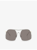 Miu Miu MU A55S square metal sunglasses - British product