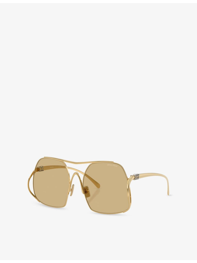 Miu Miu square-frame metal sunglasses A55S - British product