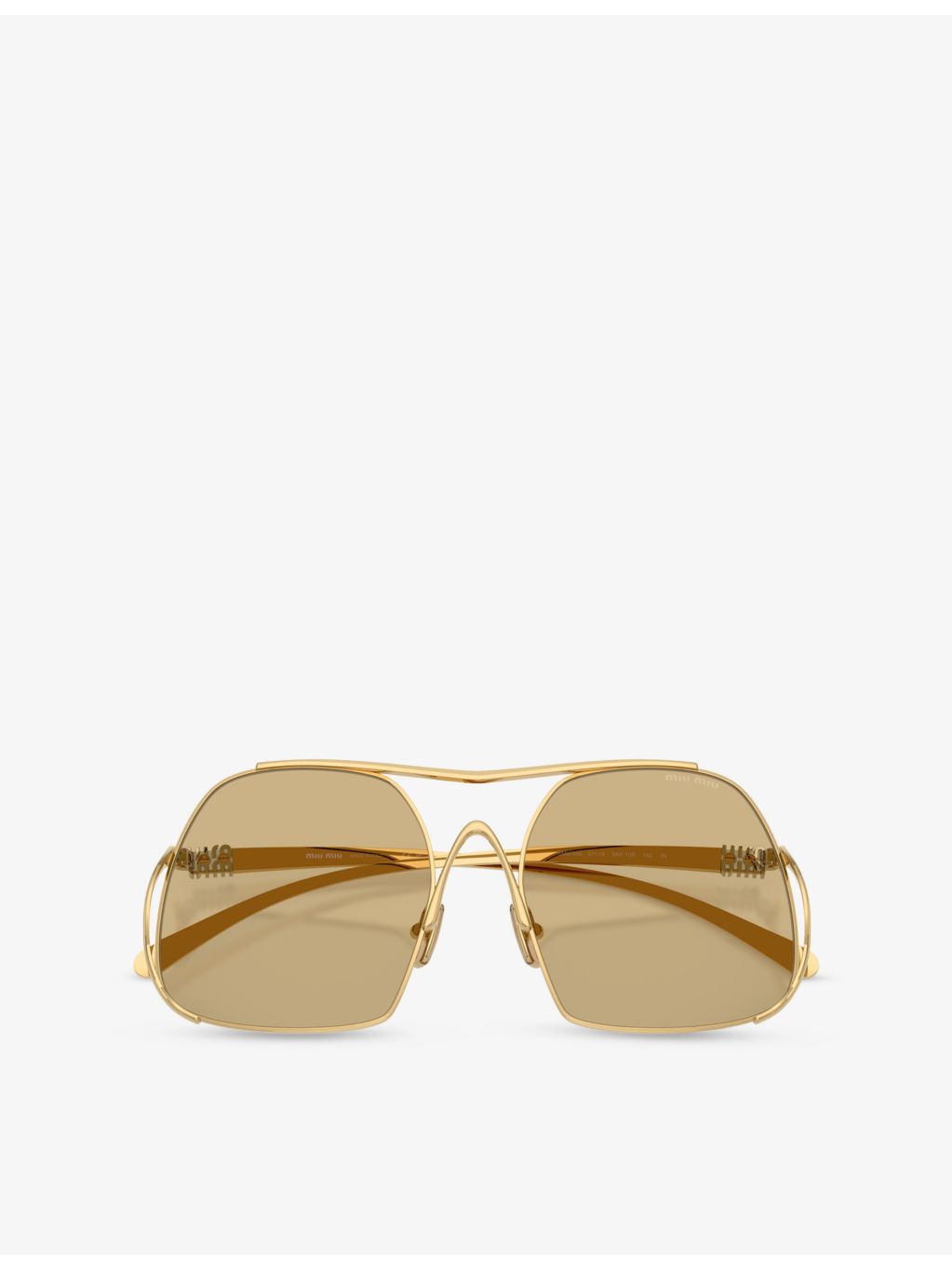 Miu Miu square-frame metal sunglasses A55S - British product