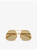 Miu Miu square-frame metal sunglasses A55S - British product