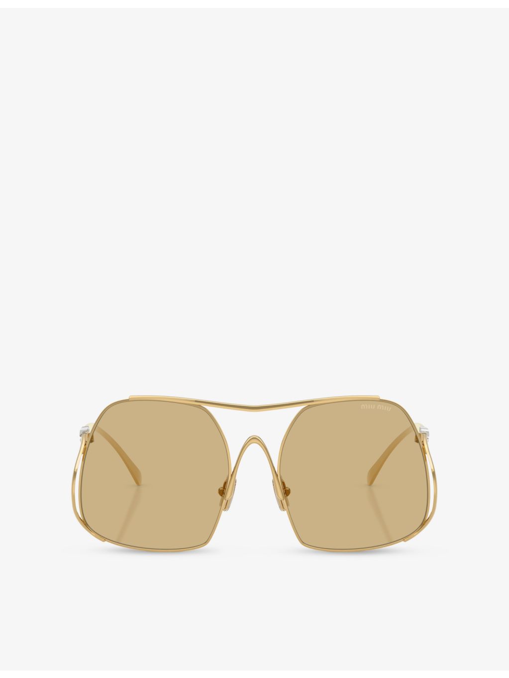 Miu Miu square-frame metal sunglasses A55S - British product