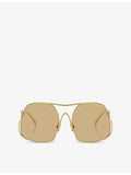 Miu Miu square-frame metal sunglasses A55S - British product