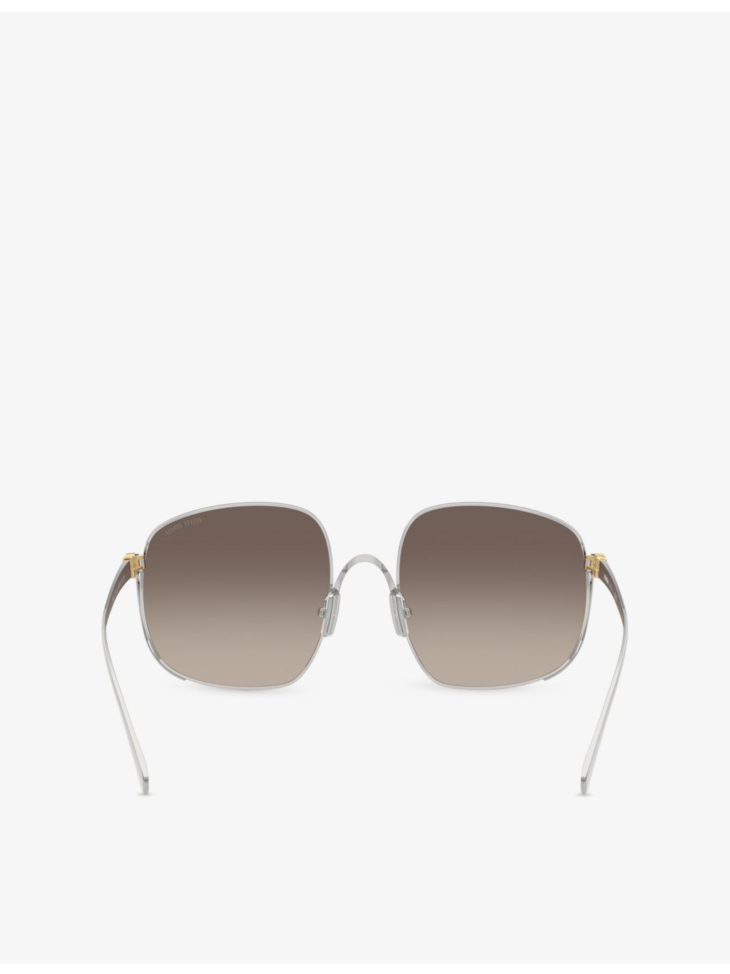Miu Miu MU A57S square-frame metal sunglasses - British product