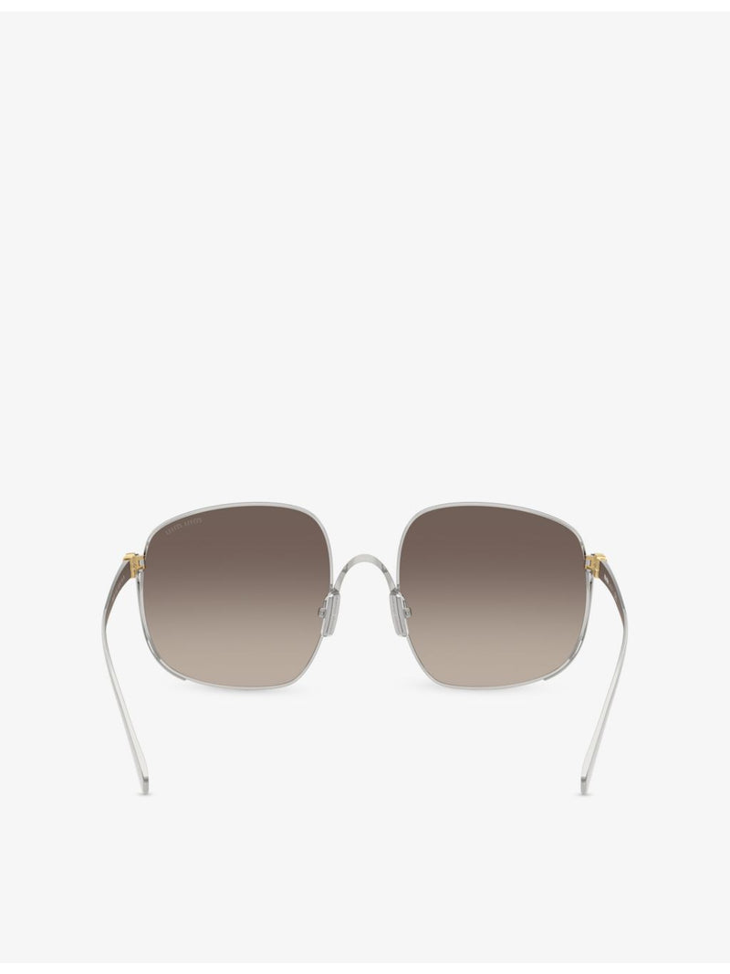 Miu Miu MU A57S square-frame metal sunglasses - British product