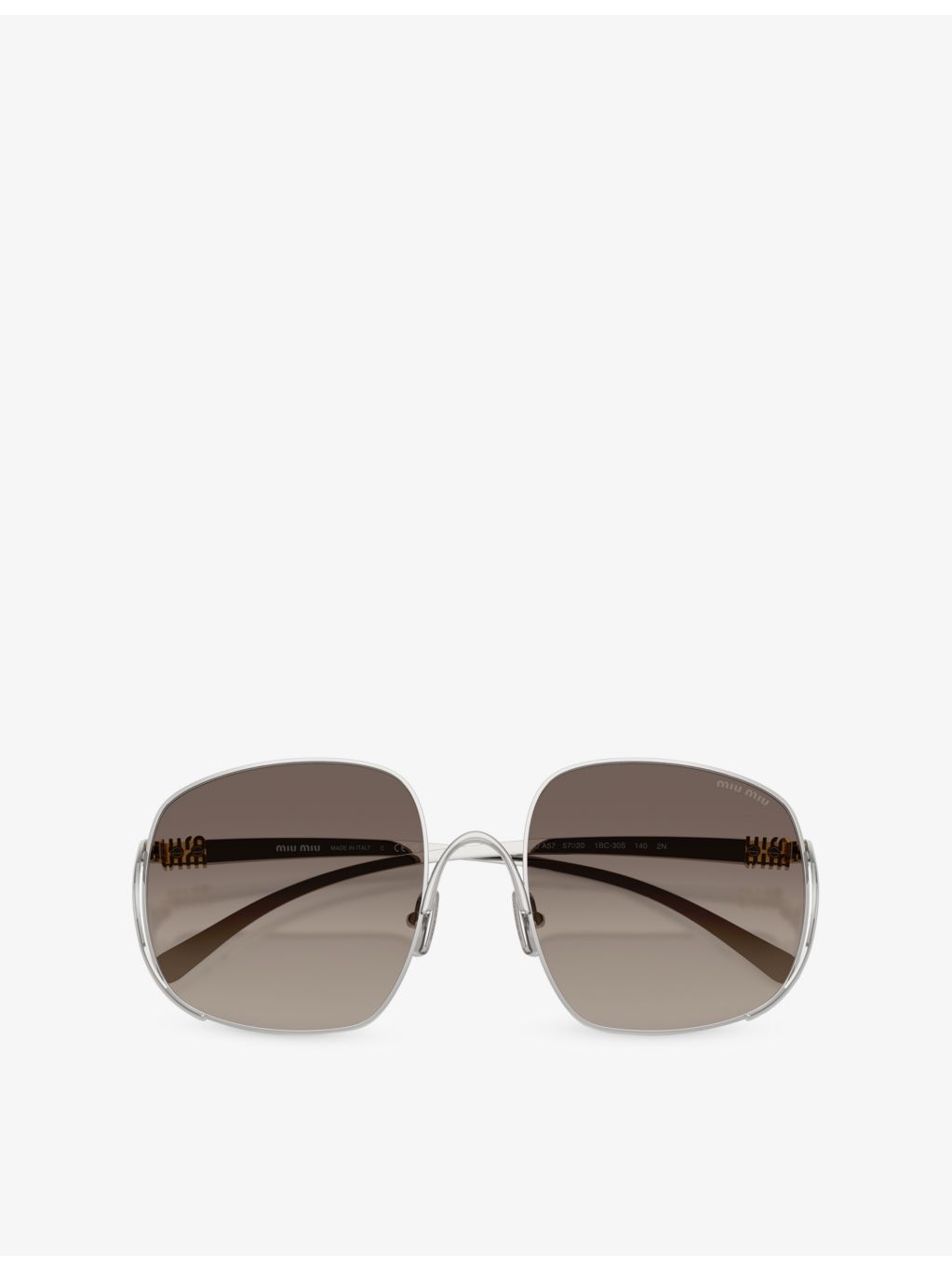 Miu Miu MU A57S square-frame metal sunglasses - British product