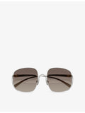 Miu Miu MU A57S square-frame metal sunglasses - British product