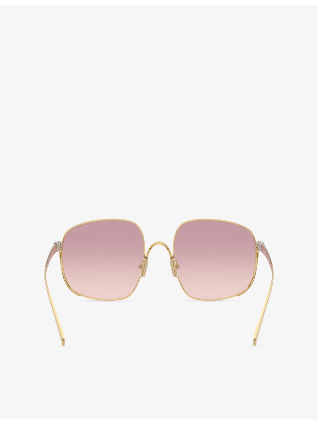 Miu Miu MU A57S square-frame metal sunglasses - British product