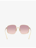 Miu Miu MU A57S square-frame metal sunglasses - British product