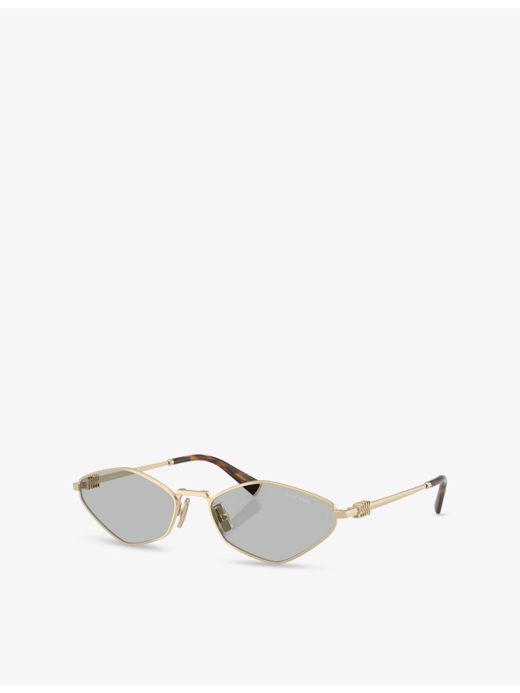 Miu Miu sunglasses, oval-frame metal MU 56ZS (British brand)