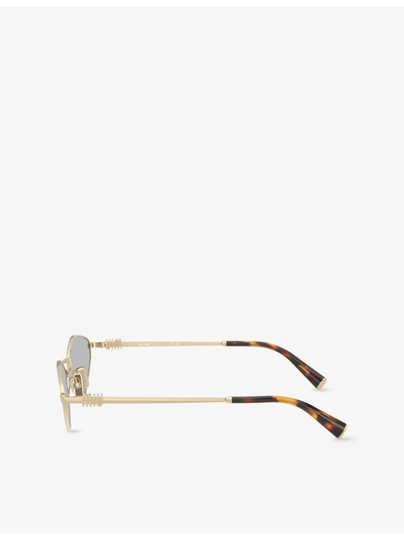 Miu Miu sunglasses, oval-frame metal MU 56ZS (British brand)