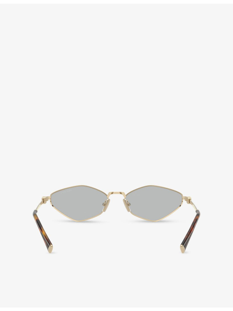 Miu Miu sunglasses, oval-frame metal MU 56ZS (British brand)