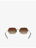 Oliver Peoples OV1353ST TK13 rectangle metal sunglasses, imported from the UK