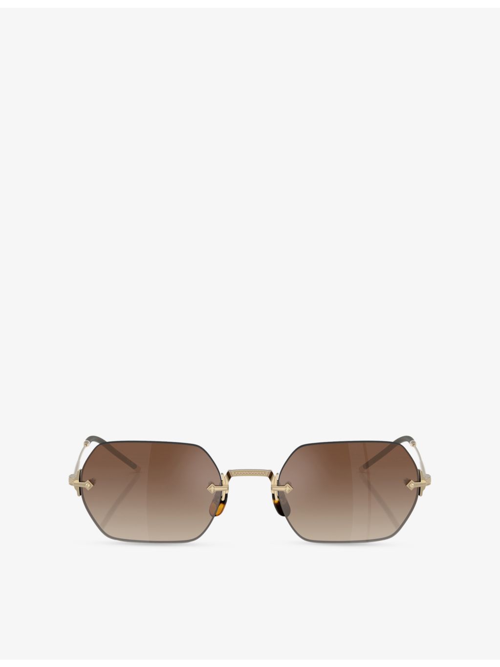 Oliver Peoples OV1353ST TK13 rectangle metal sunglasses, imported from the UK
