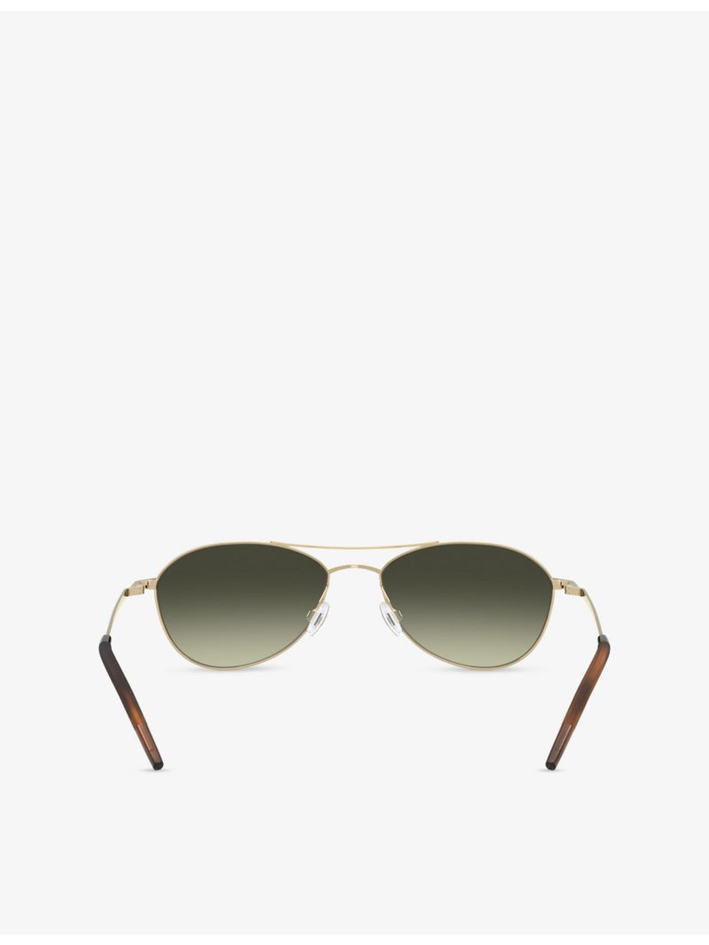 Oliver Peoples Aero II pilot steel sunglasses (British brand)