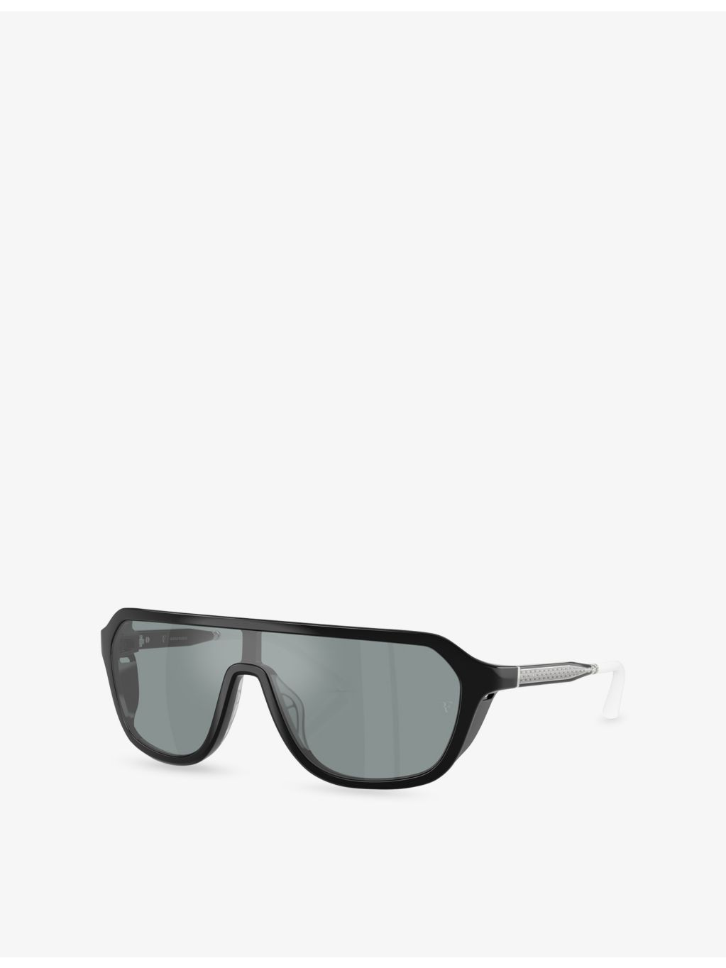 Oliver Peoples OV5591SU shield-frame acetate sunglasses, UK version