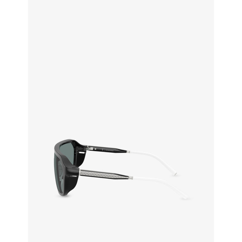 Oliver Peoples OV5591SU shield-frame acetate sunglasses, UK version
