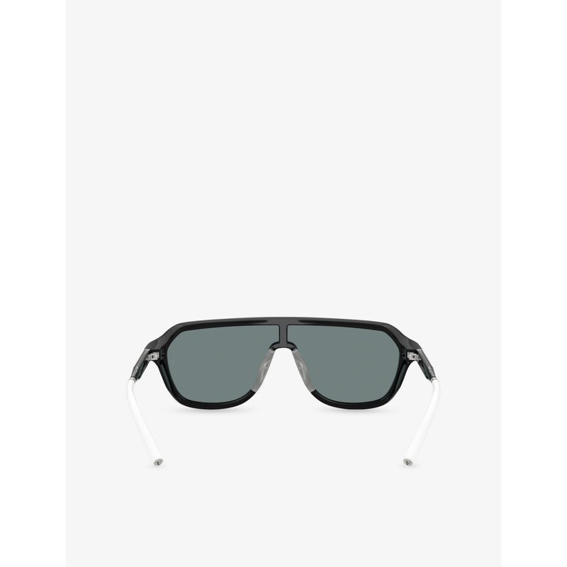 Oliver Peoples OV5591SU shield-frame acetate sunglasses, UK version
