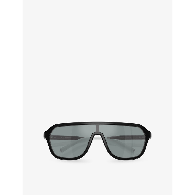 Oliver Peoples OV5591SU shield-frame acetate sunglasses, UK version