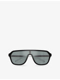 Oliver Peoples OV5591SU shield-frame acetate sunglasses, UK version