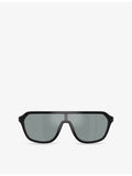 Oliver Peoples OV5591SU shield-frame acetate sunglasses, UK version