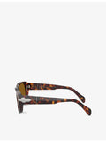 Persol PO 0050S acetate square sunglasses tortoiseshell finish, imported from the UK