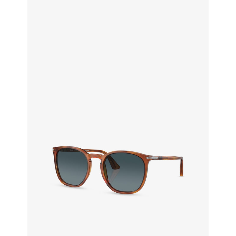 Persol rectangle-frame acetate sunglasses UV protection, imported from the UK