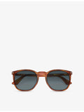 Persol rectangle-frame acetate sunglasses UV protection, imported from the UK