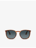 Persol rectangle-frame acetate sunglasses UV protection, imported from the UK