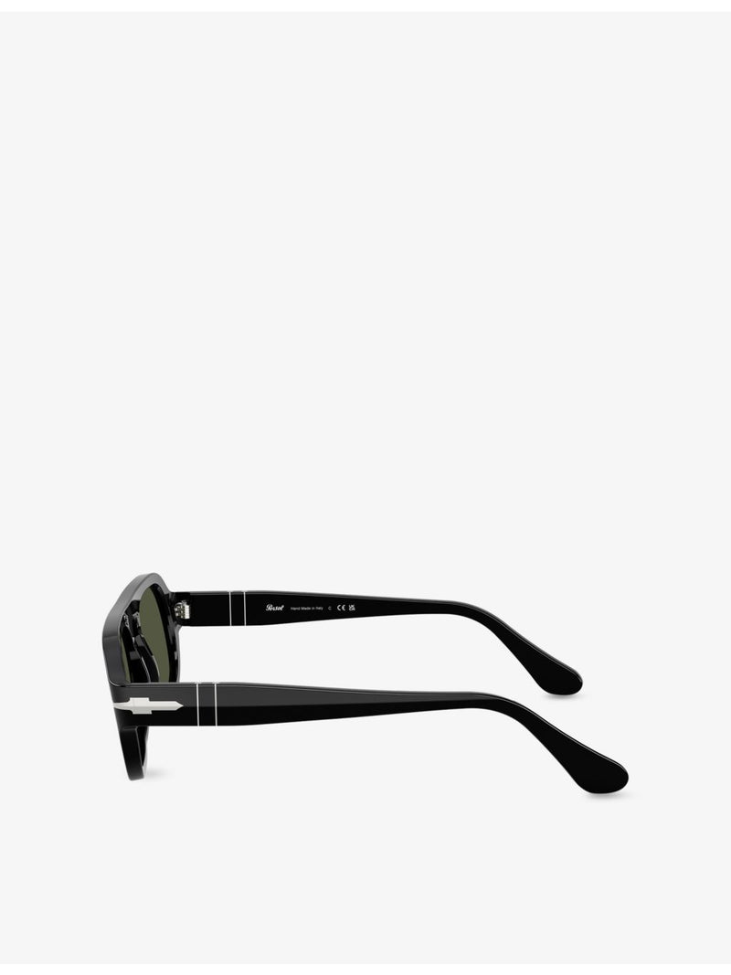 Persol PO3369S pilot-frame acetate sunglasses - British product